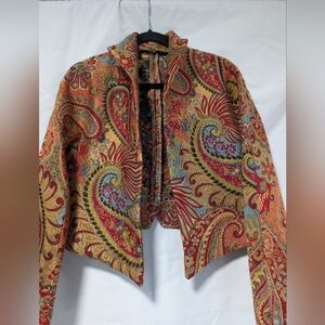 Paisley Handmade Tapestry Fitted Jacket